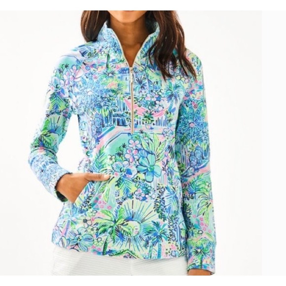 Lilly Pulitzer Tops - Lilly Pulitzer Skipper 1/4 Zip Popover Lilly's House Size XS
